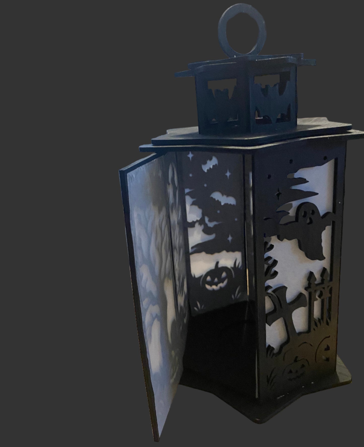 Haunted Glow: Halloween Silhouette Lanterns
