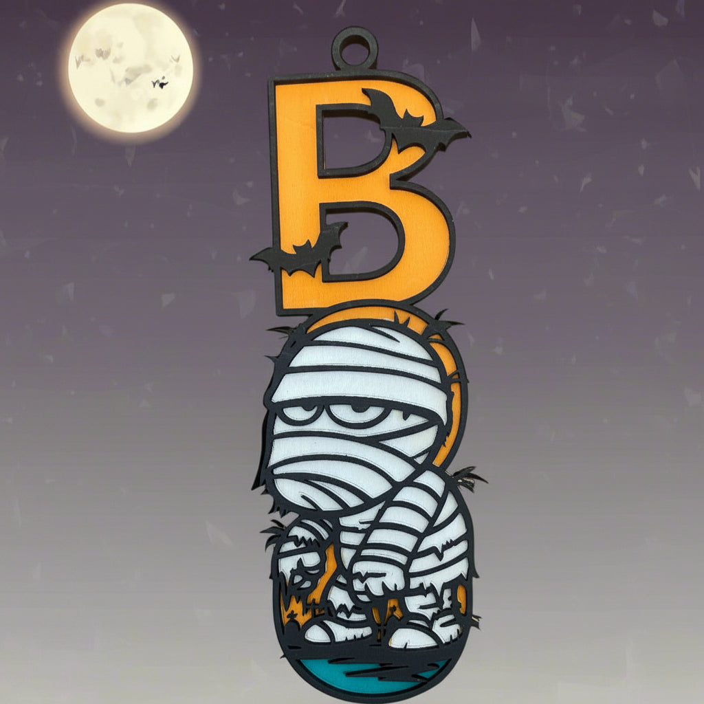 Grumpy Mummy BOO – Spooky Wall Art for the Seasonally Exhausted