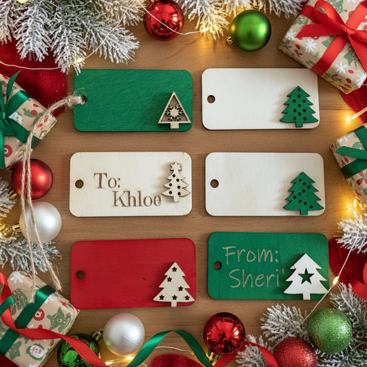 Tree's Wood Gift Tags