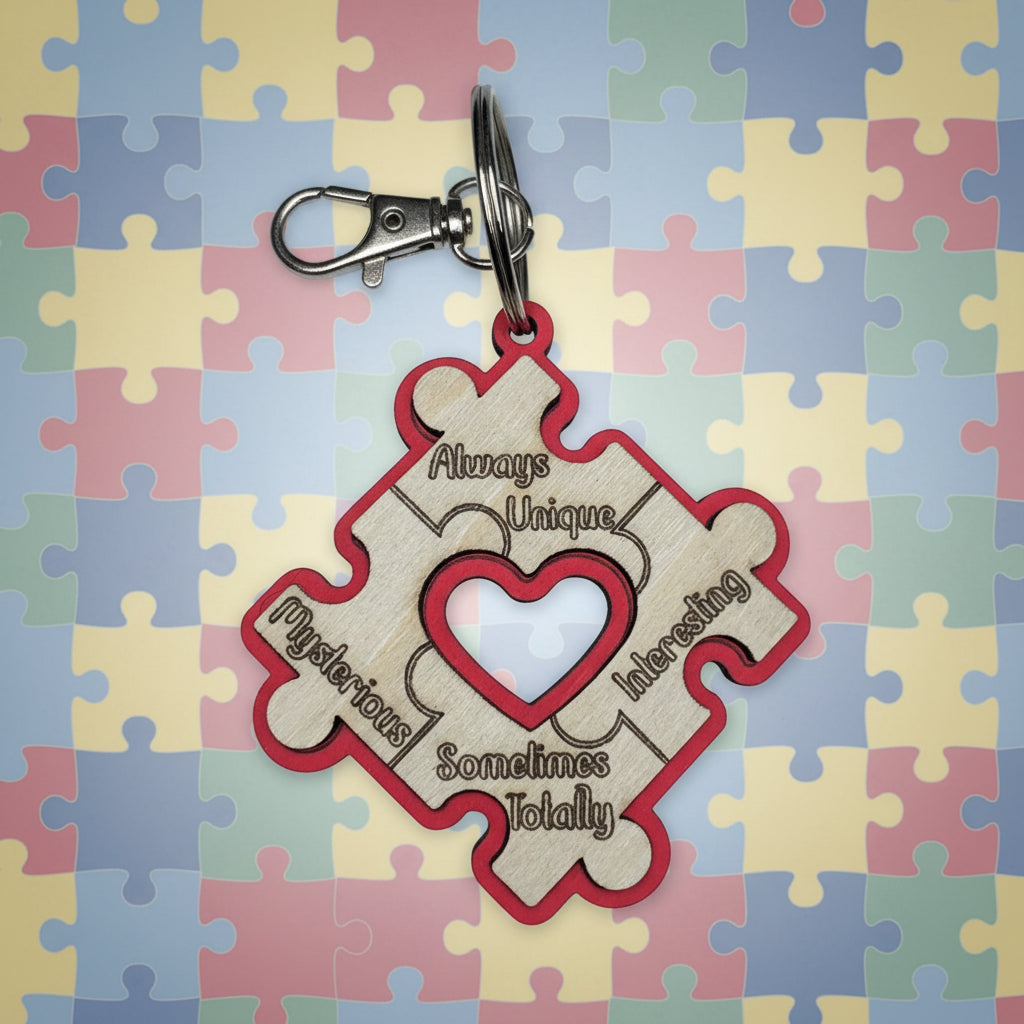 Uniquely You Puzzle Keychain