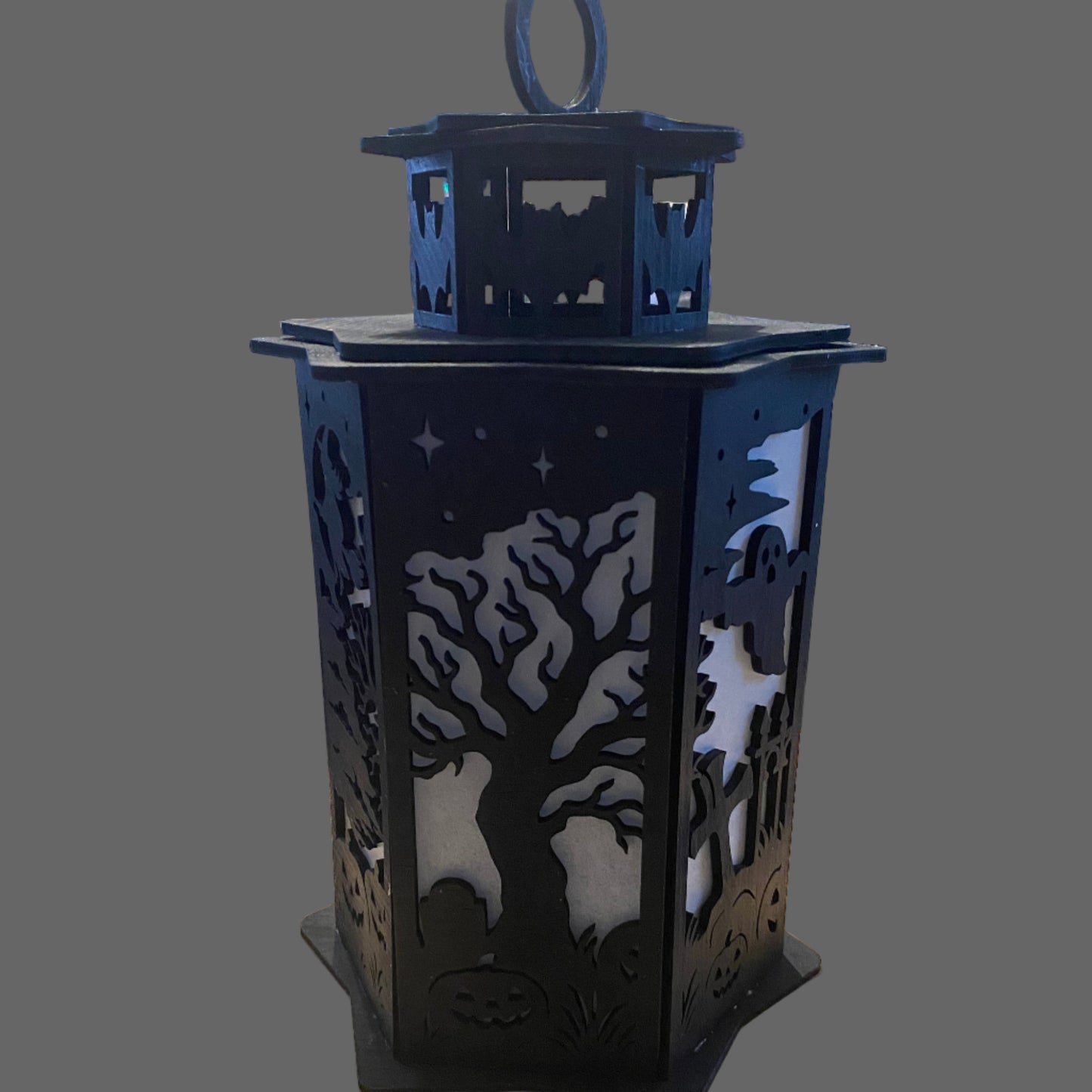 Haunted Glow: Halloween Silhouette Lanterns