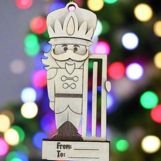 Nutcracker Money Holder Ornament – Personalized Christmas Gift Tag