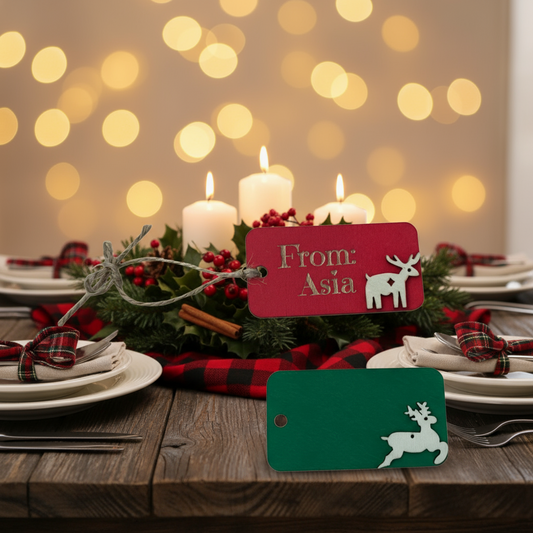 Deer Wood Gift Tags