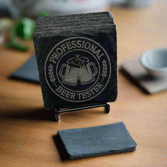 Slate Coaster- Professional Beer Tester