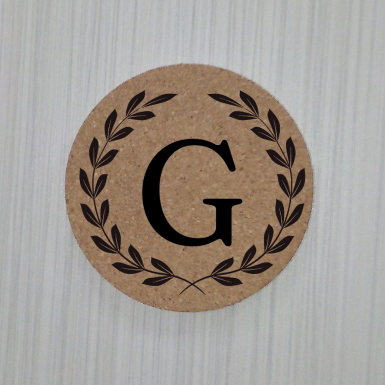 Monogram in wreath