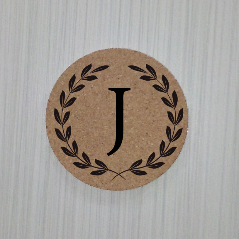 Monogram in wreath