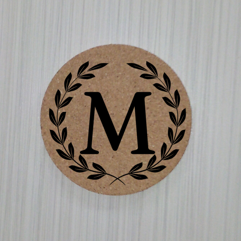 Monogram in wreath
