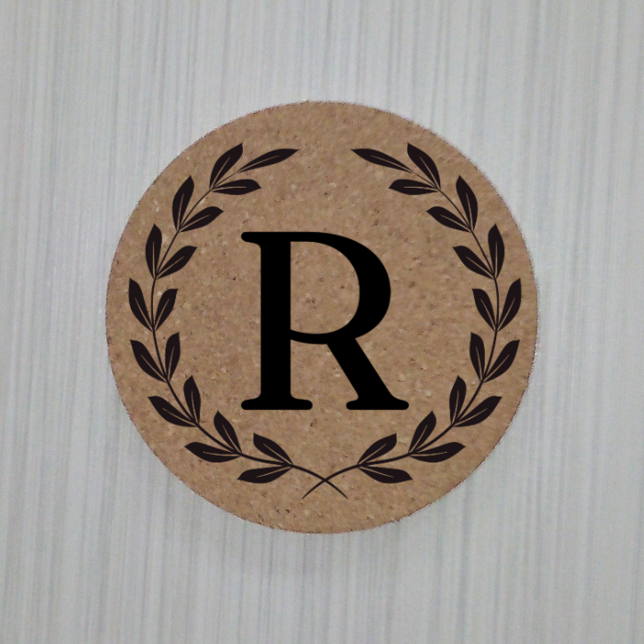 Monogram in wreath