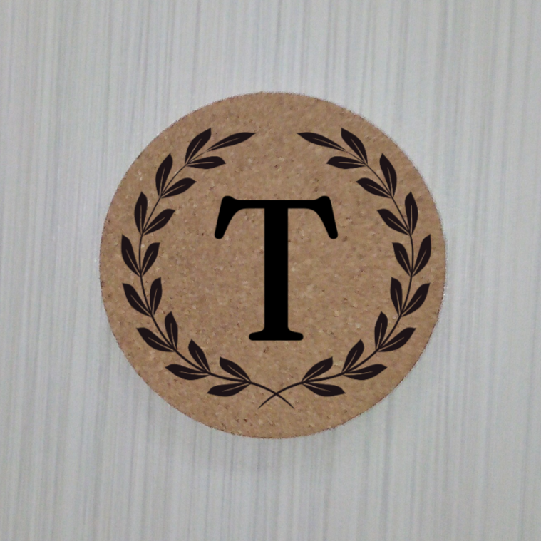 Monogram in wreath