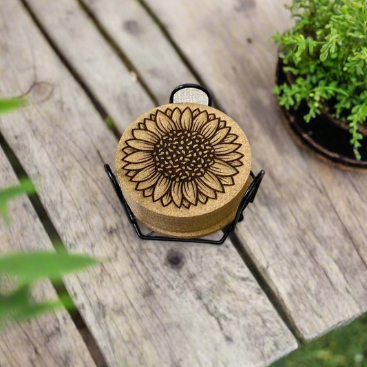 Sunflower coasters