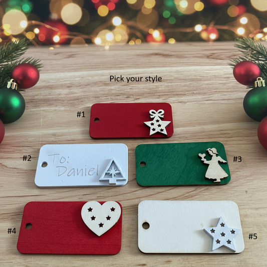 Believe- Wood Gift Tags
