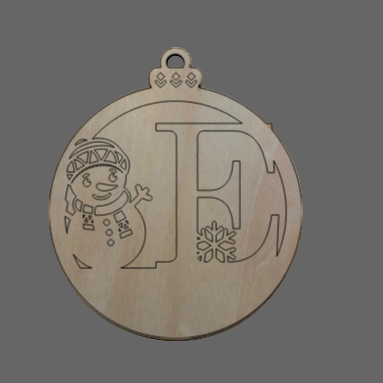 Personalized Alphabet Snowman