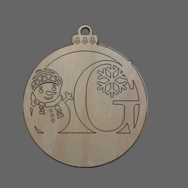 Personalized Alphabet Snowman