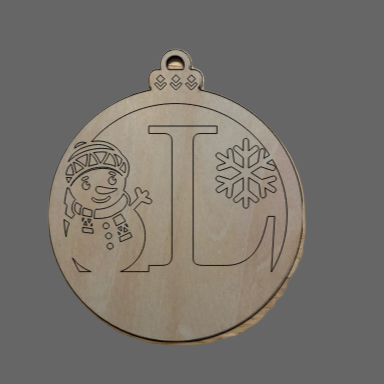 Personalized Alphabet Snowman