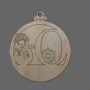 Personalized Alphabet Snowman