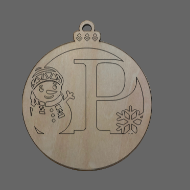 Personalized Alphabet Snowman