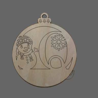 Personalized Alphabet Snowman