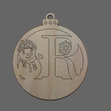 Personalized Alphabet Snowman