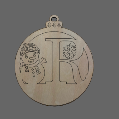 Personalized Alphabet Snowman