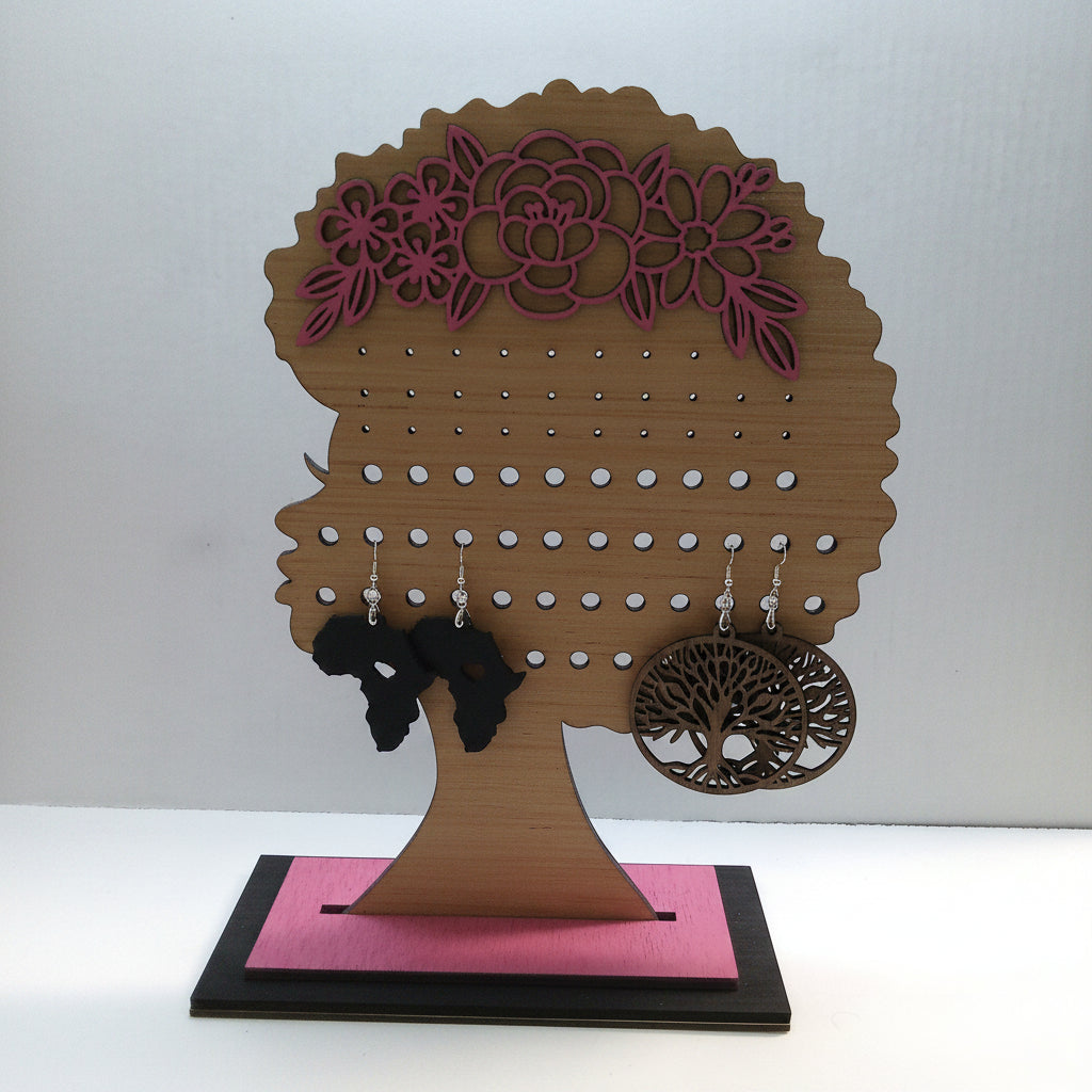 Fro Queen Earring Display Stand
