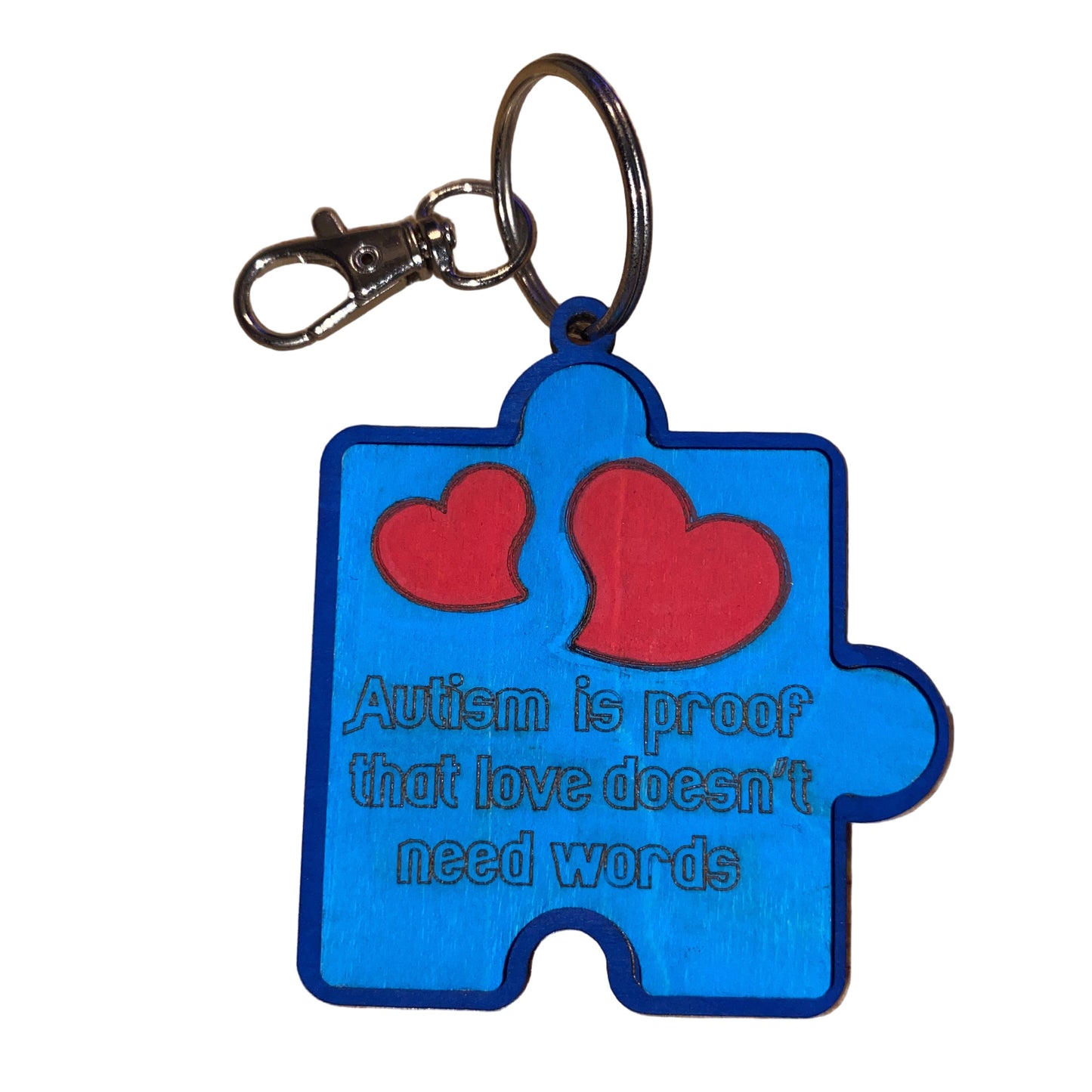 Love Speaks Differently – Autism Puzzle Keychain