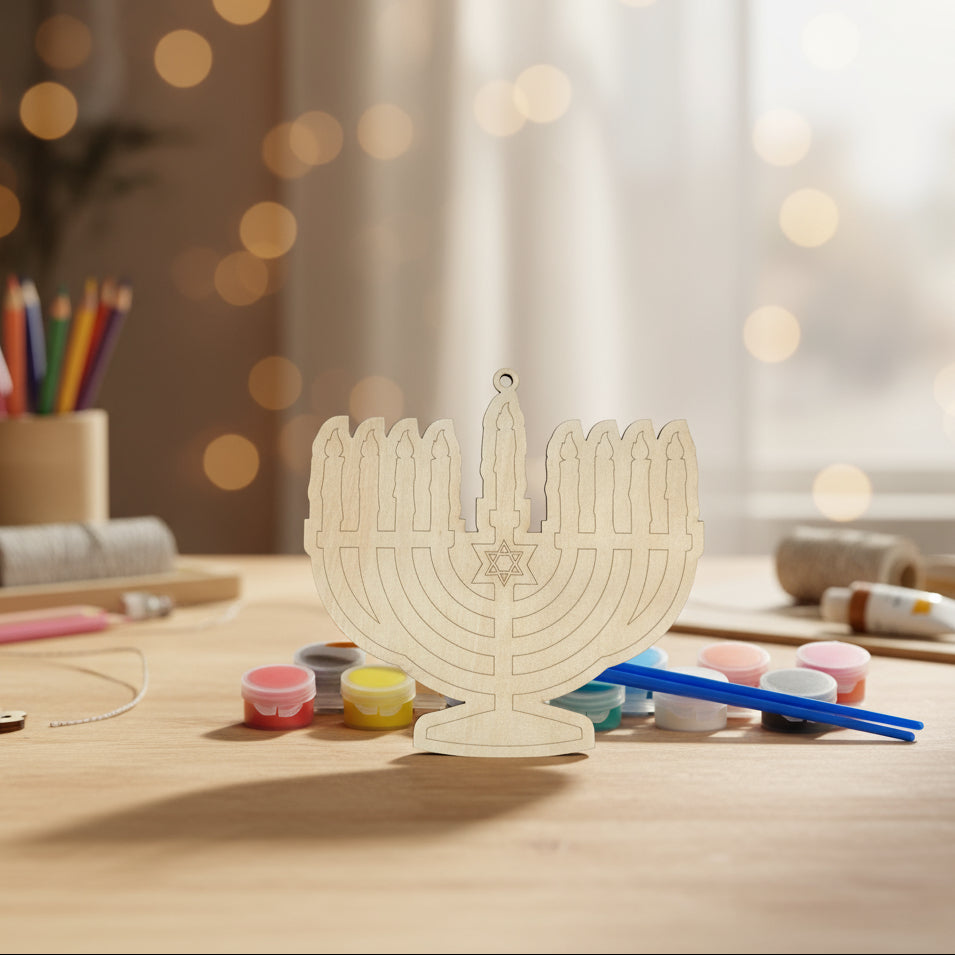 “Light of Tradition” Hanukkah Ornament DIY Kit