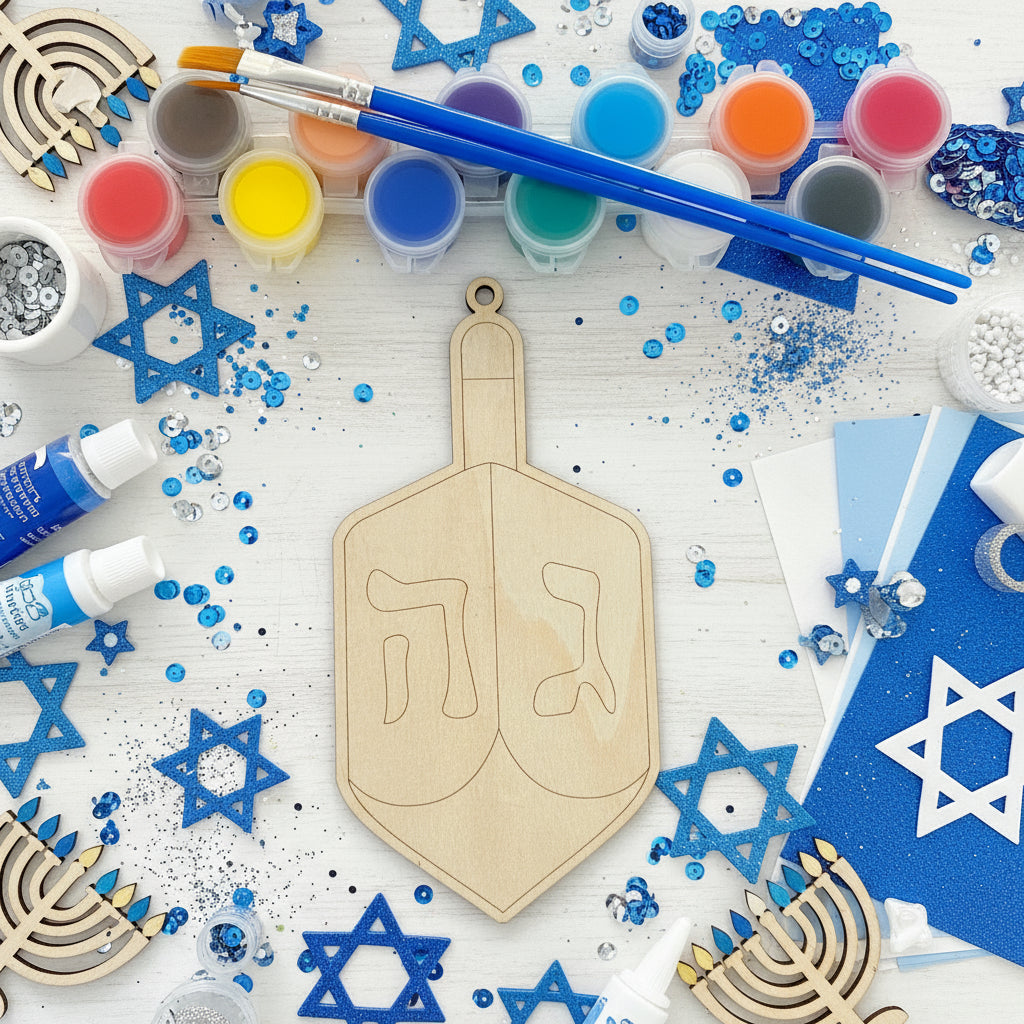 “Spin & Shine” Hanukkah Dreidel DIY Ornament Kit
