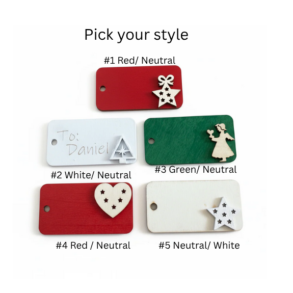 Believe- Wood Gift Tags