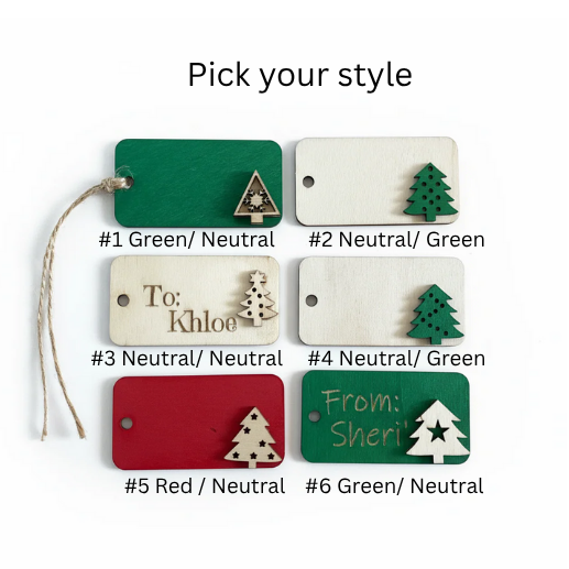 Tree's Wood Gift Tags