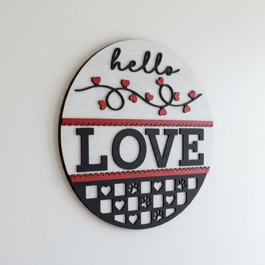 Hello Love sign