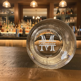 Monogram Name Whisky Glass