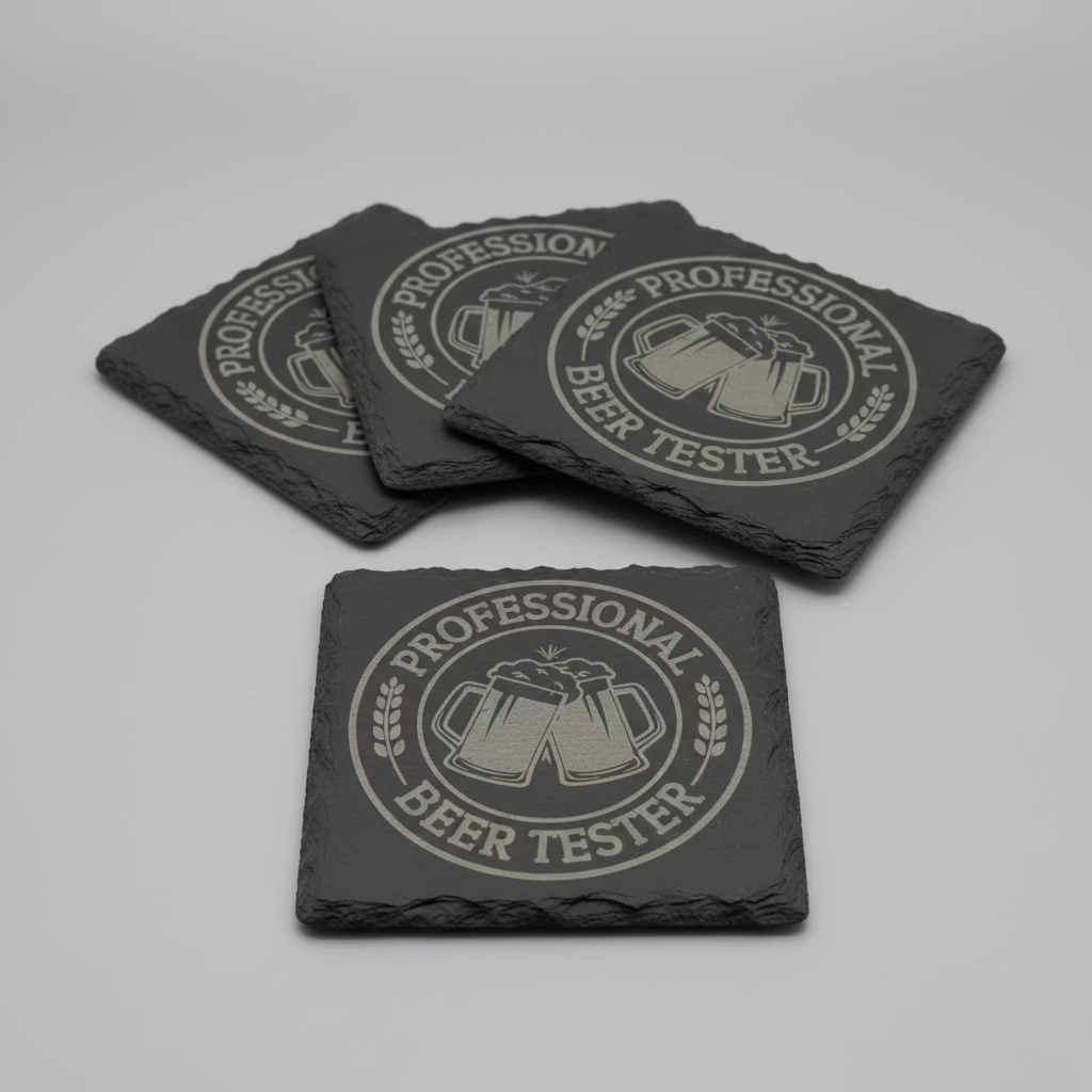 Professional Beer Taster Coaster- Cork/Slate