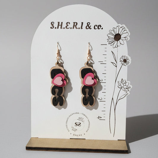 Locs Love – Multilayer Wood Earrings
